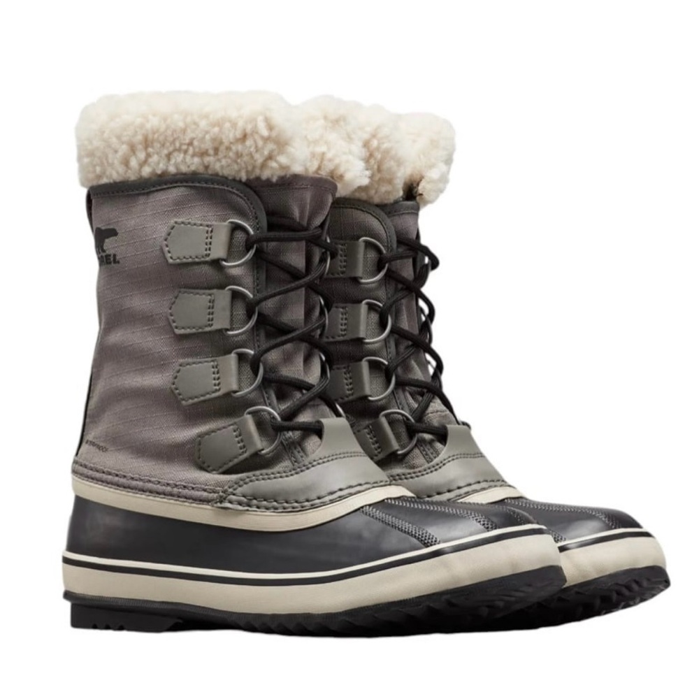 SOREL Women's Carnival Waterproof Boot women’s size 6 Color Quarry/ Black